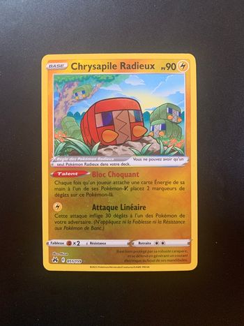 Carte Pokemon Chrysaphile Radieux Zénith Suprême