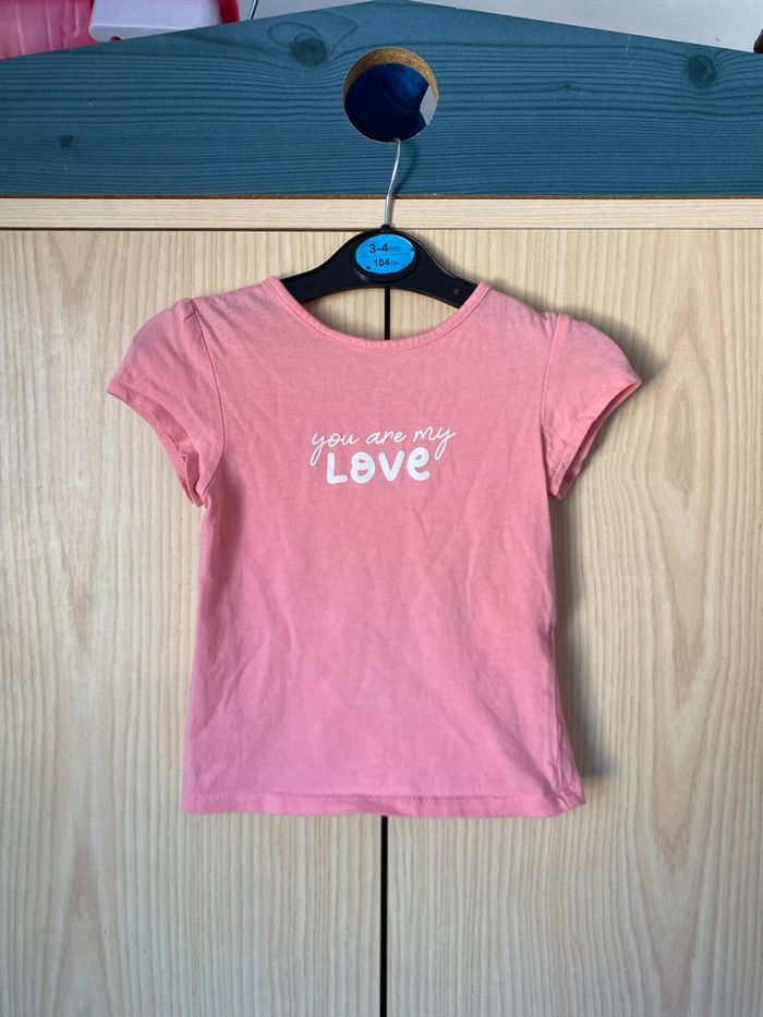 T-shirt « you are my love » Kiabi 18 mois
