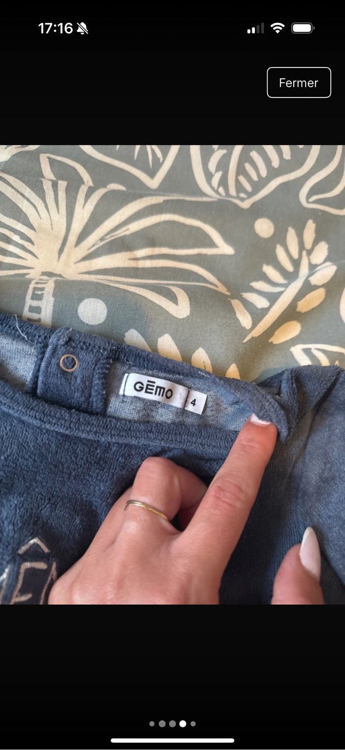 Pyjama garçon 2 pièces gemo 4 ans - photo numéro 4