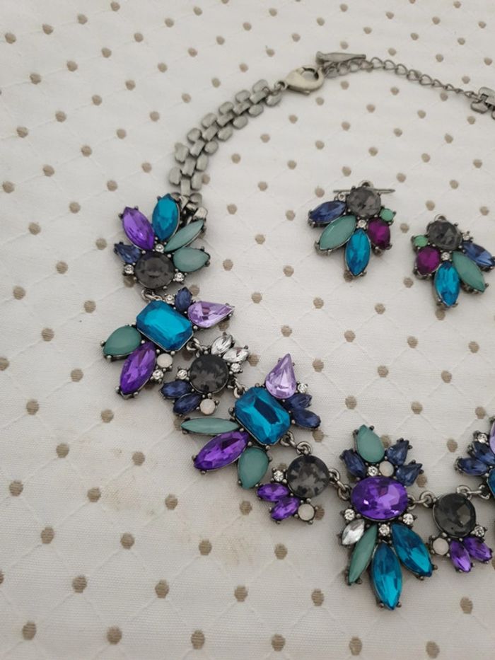 Parure collier + boucles - photo numéro 2