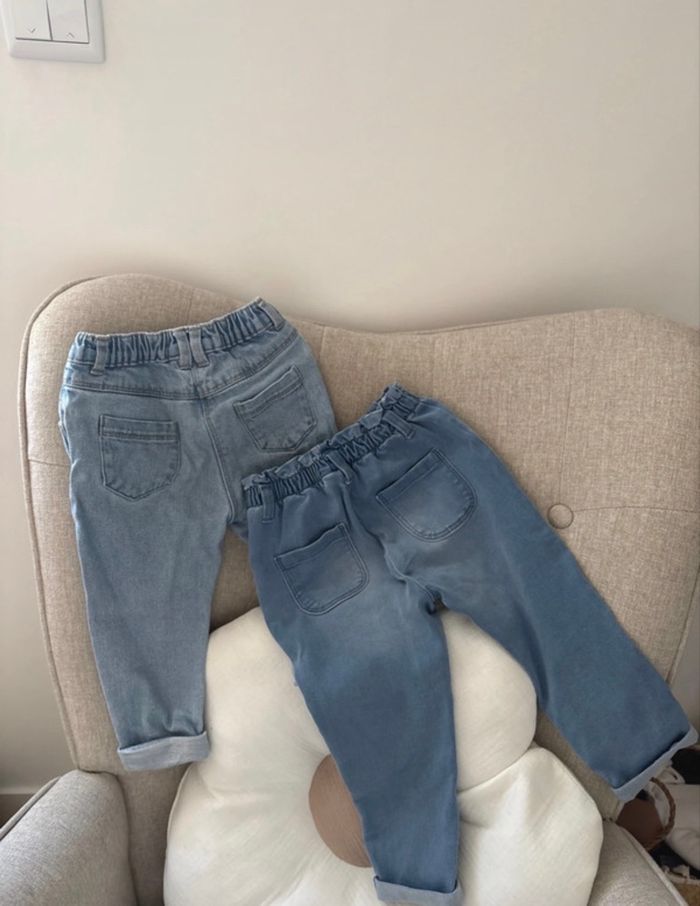 Lot de deux. Jeans/pantalon fille. - photo numéro 2