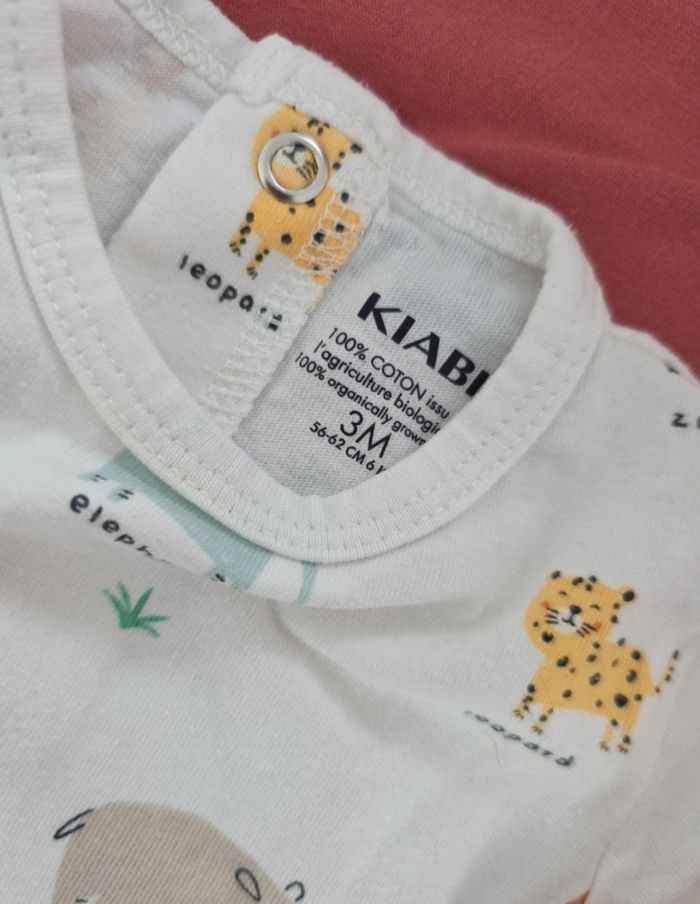 Pyjama coton 3 mois kiabi animaux - photo numéro 3