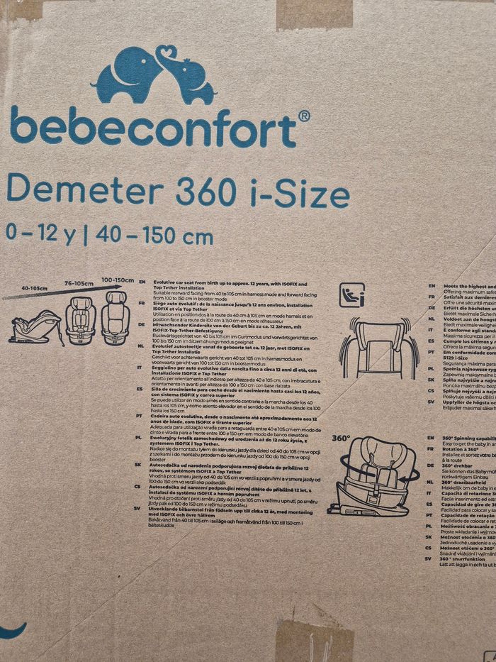 Siège Auto Pivotant BÉBÉ CONFORT Demeter 360 i-Size. - photo numéro 2