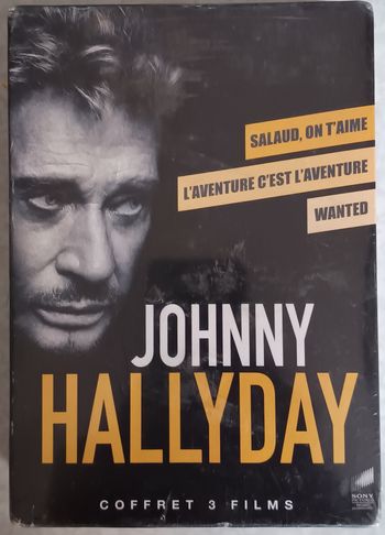 Johnny Hallyday - Coffret films, 3 Dvd - Neuf sous blister