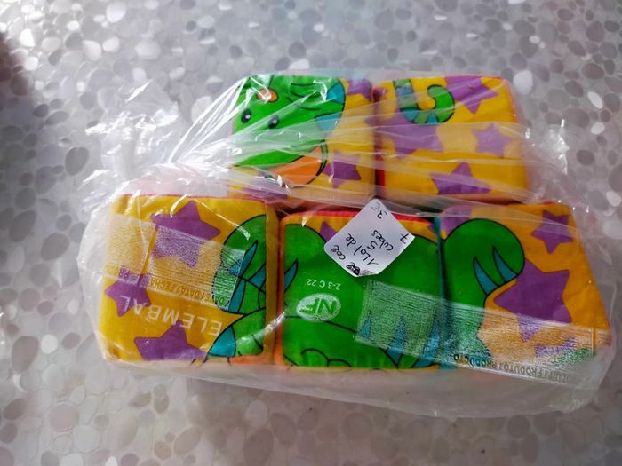 Cube en tissu 1 er ages et 2 âges - photo numéro 4