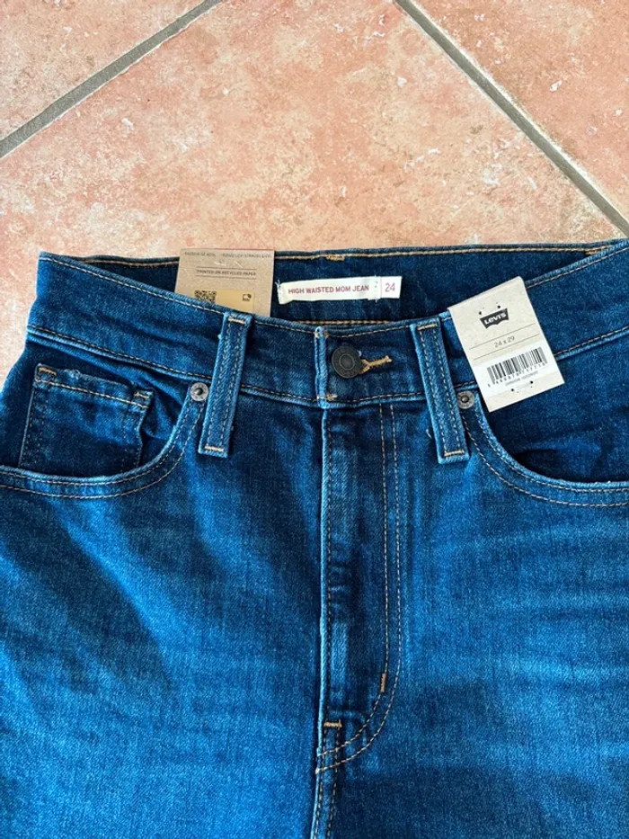 Jean levis bleu High waisted mom jean - photo numéro 4