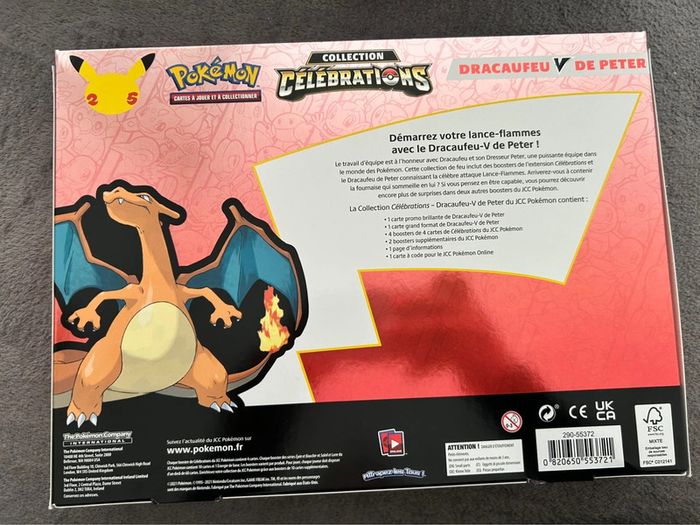 Pokémon Collection Célébrations Dracaufeu V De Peter - photo numéro 3