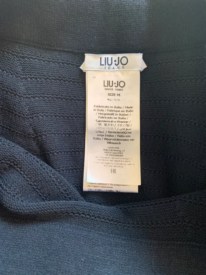 Jupe liu jo maille bleu marine - photo numéro 4