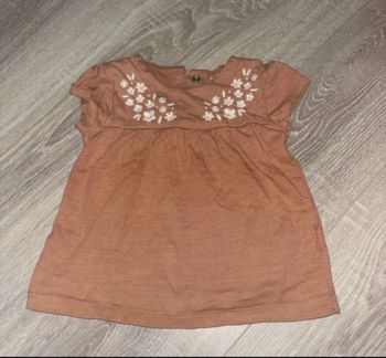 T-shirt bébé fille C&A, taille 12 mois