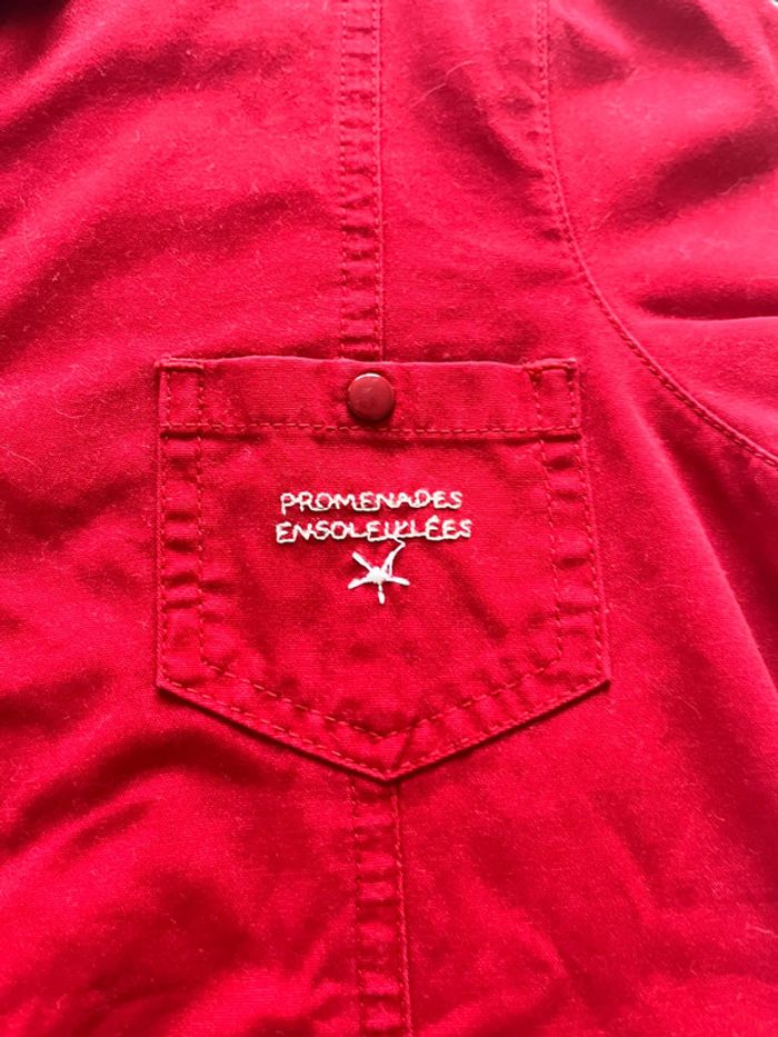 Robe Rouge Manche Courte Catimini - photo numéro 2