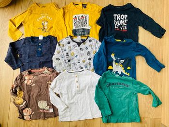 Lot de 9 tshirt ML 18 mois