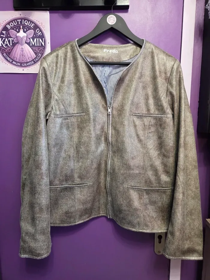 Veste simili cuir Freda Paris – T44