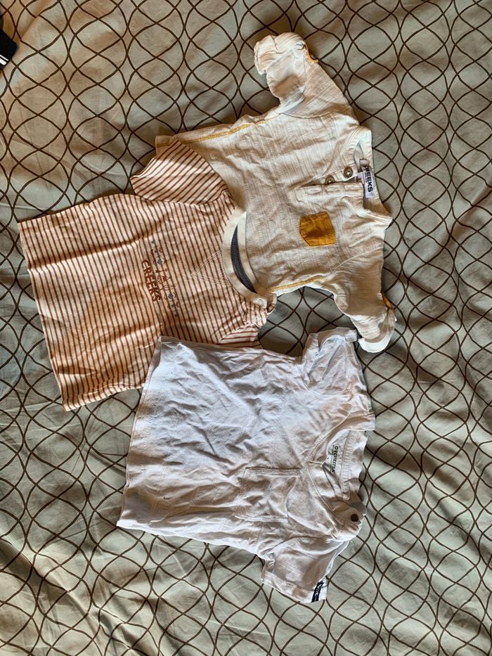 Lot 3 tee-shirts bébé garçon 3 mois