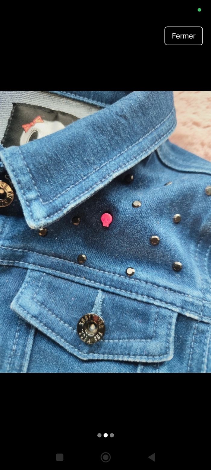 Veste en jeans fille - photo numéro 2