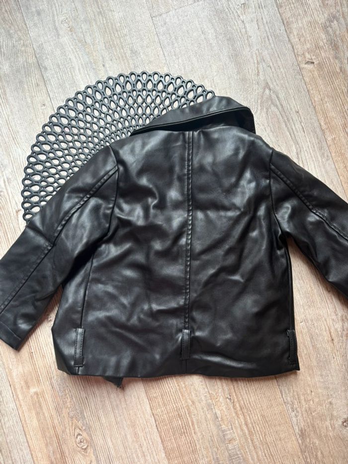 Perfecto noir simili cuir - photo numéro 3