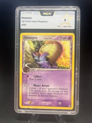 Carte Pokémon Omanyte 74/110 PCA 8