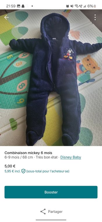 Combinaison mickey