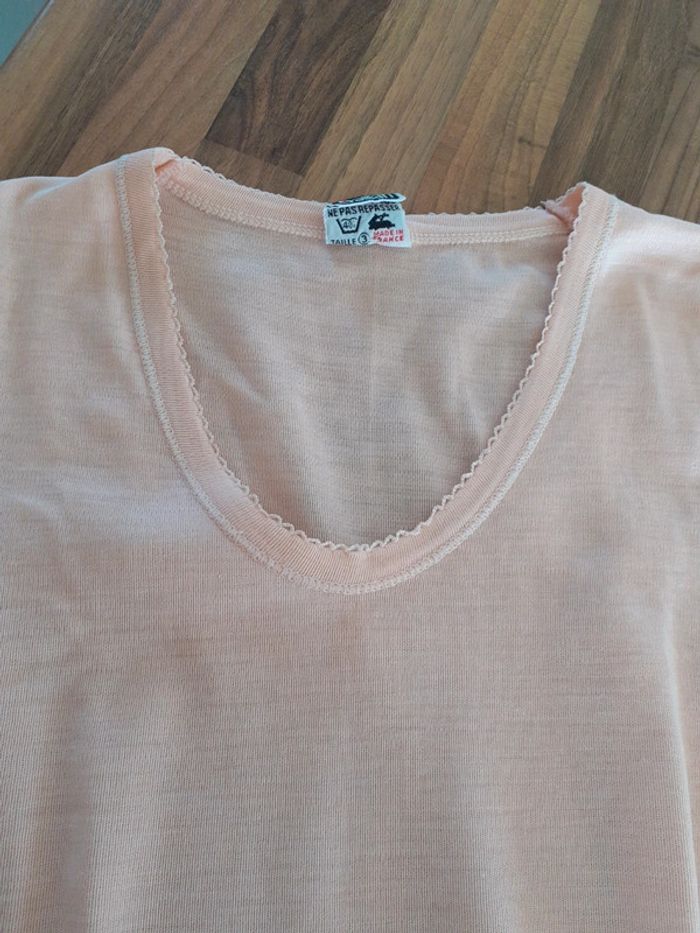 Tee shit saumon Damart - photo numéro 6