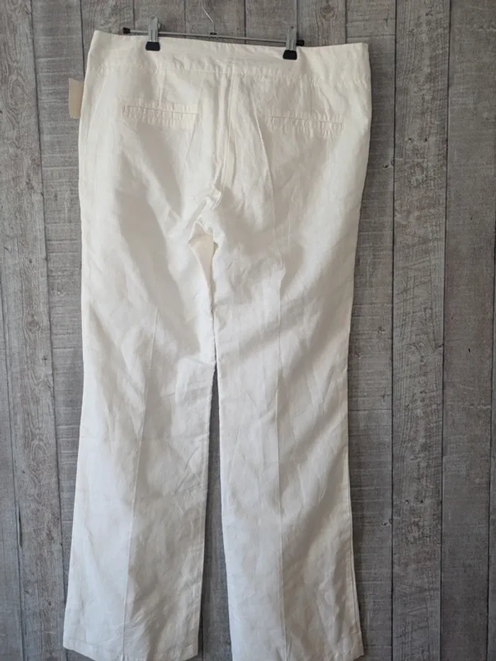 Pantalon en lin Neuf Camaïeu 44 - photo numéro 8