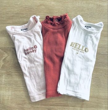 Lot de 3 tee shirt  « Kiabi » taille 1 mois