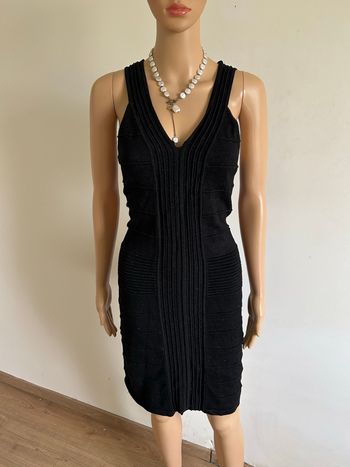 Robe noire pailletée sans manches Breal taille 38 TBE