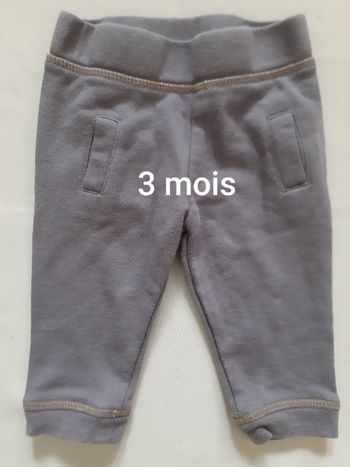 pantalon jogging gris fille - Creeks - 3 mois