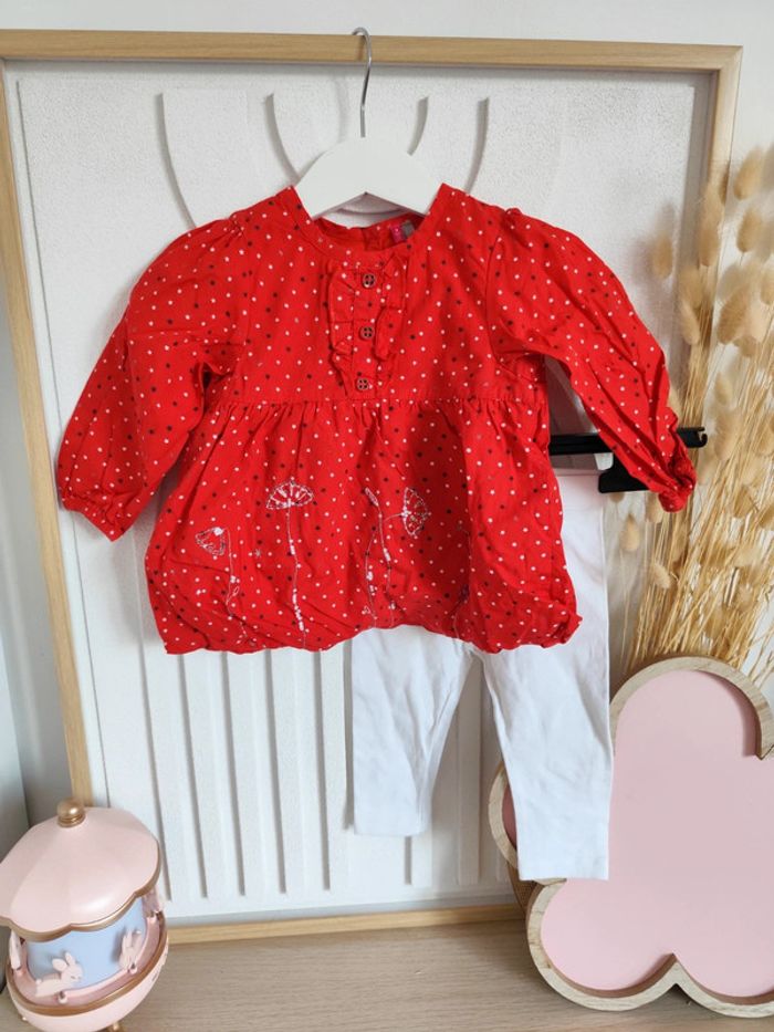 Ensemble fille tunique legging Kiabi orchestra 9mois