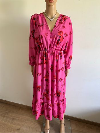 Robe longue rose neuve taille unique