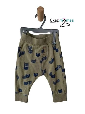 Legging kaki (chats) - Zara Babyboy 6 mois (68cm)