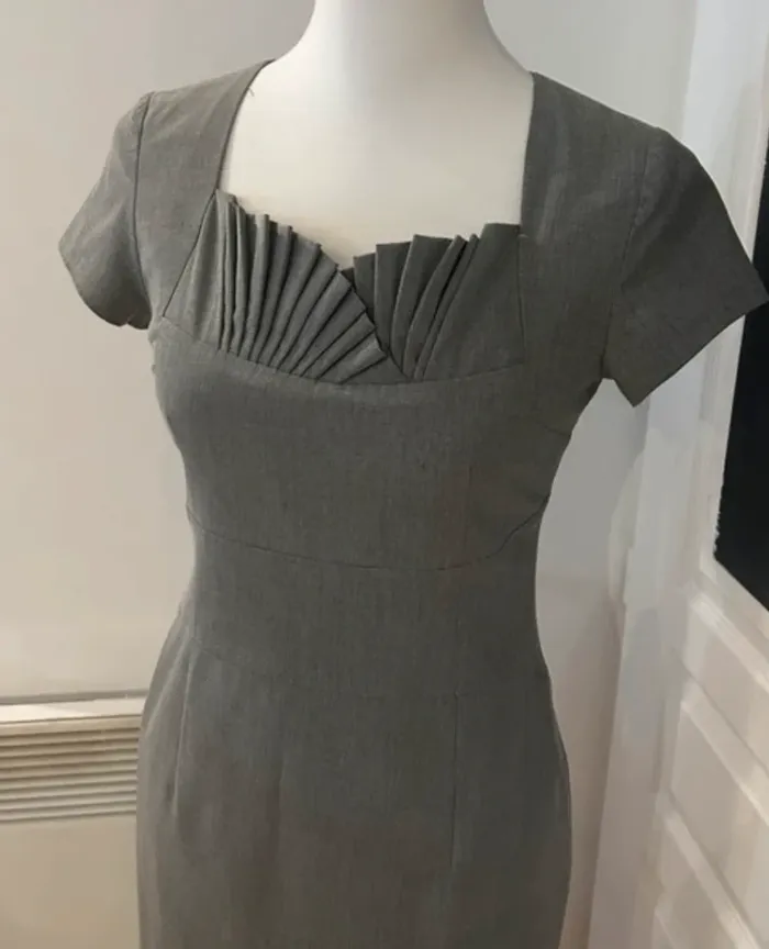 Class international  robe grise pour l’hiver, femme, taille 34 - photo numéro 4