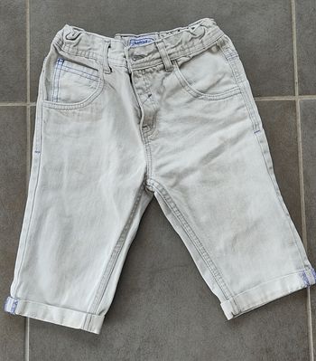 Short en jean gris 7 ans