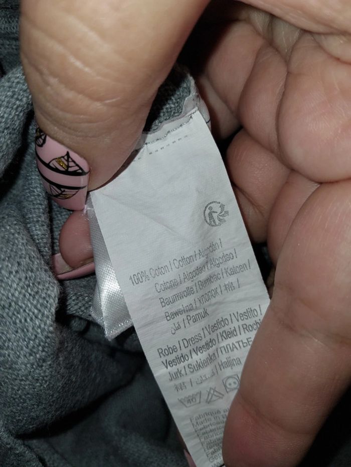 Robe pull grise Fun taille 8 ans - photo numéro 4