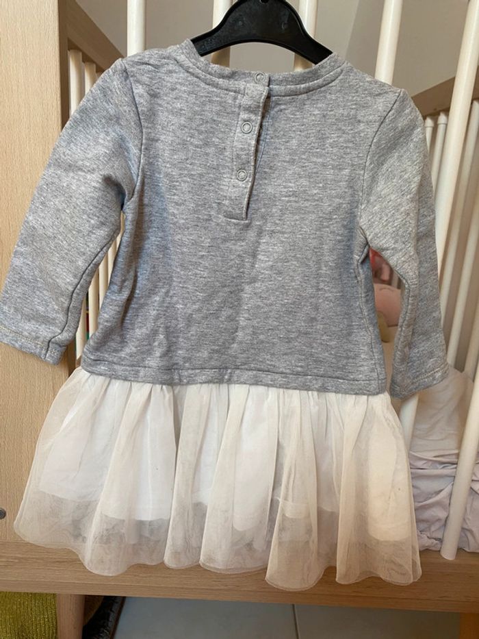 Robe hiver doublé polaire volant Smiley baby 18m - photo numéro 2