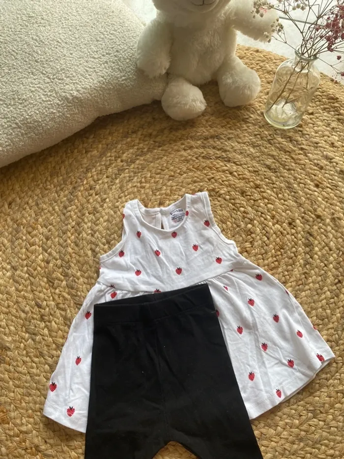 Ensemble robe et legging 3 mois - photo numéro 2