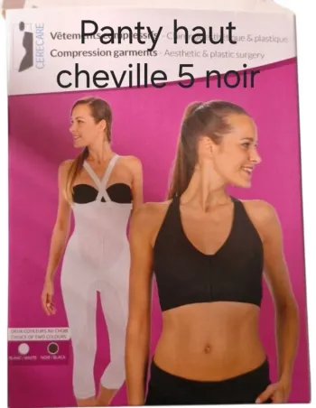 Panty haut cheville noir 5