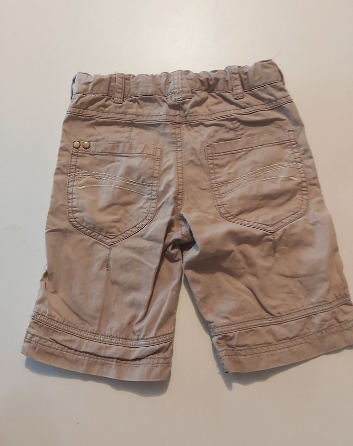 Short enfant 4 ans – Beige, taille réglable - photo numéro 2