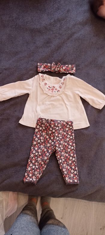Ensemble fille 3 mois