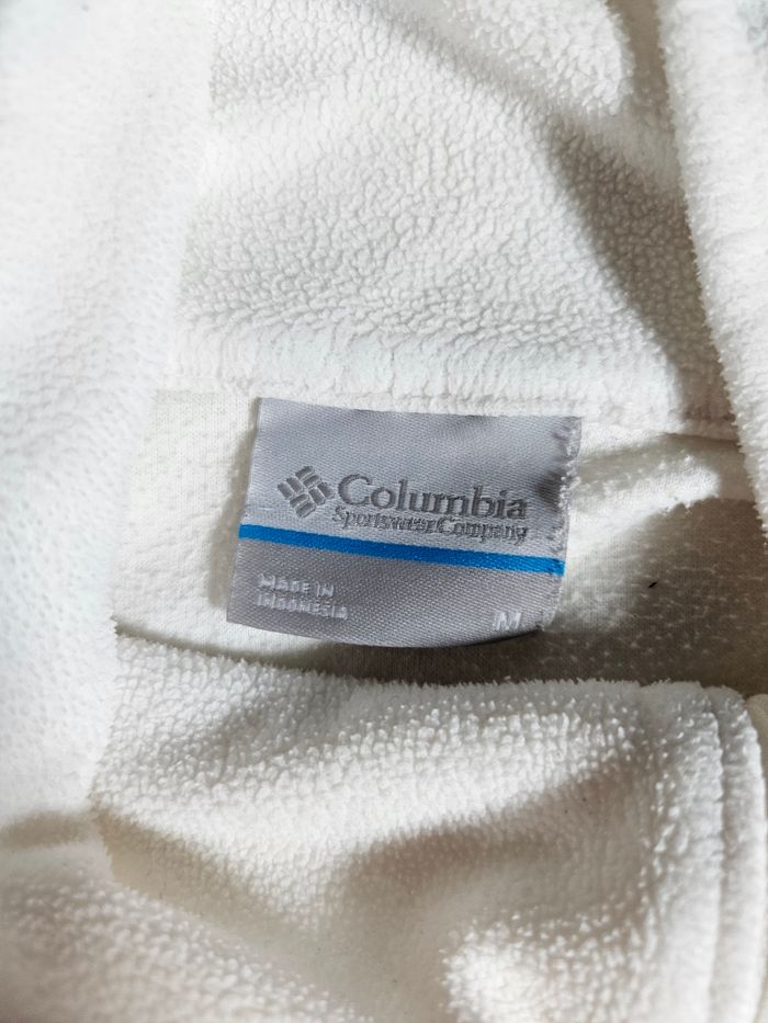 Zip Polaire columbia blanc - photo numéro 4