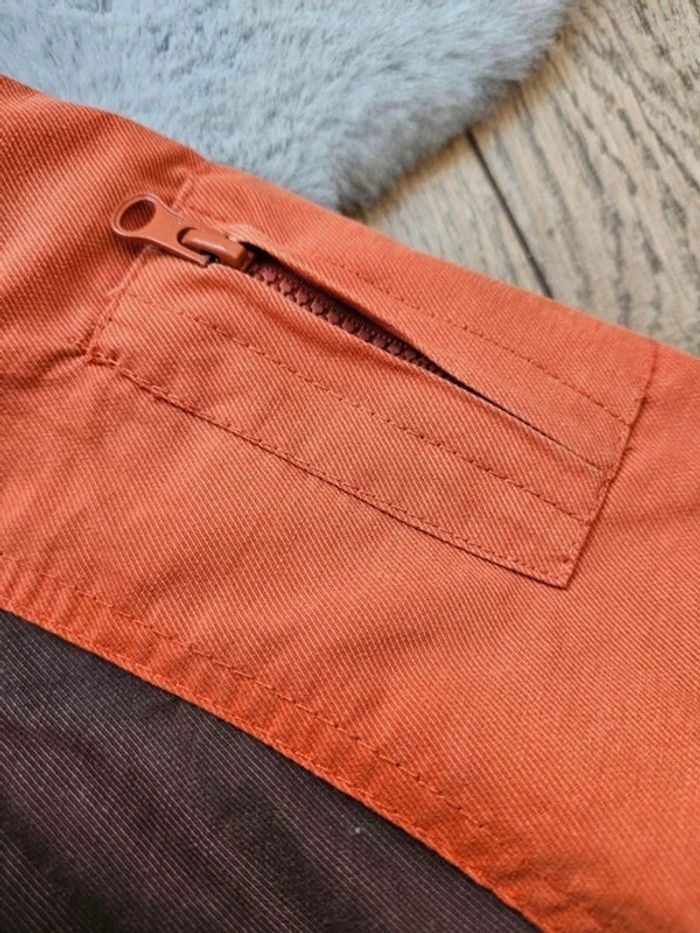 Manteau à capuche 3 en 1 marron et orange 3 ans Orchestra - photo numéro 5