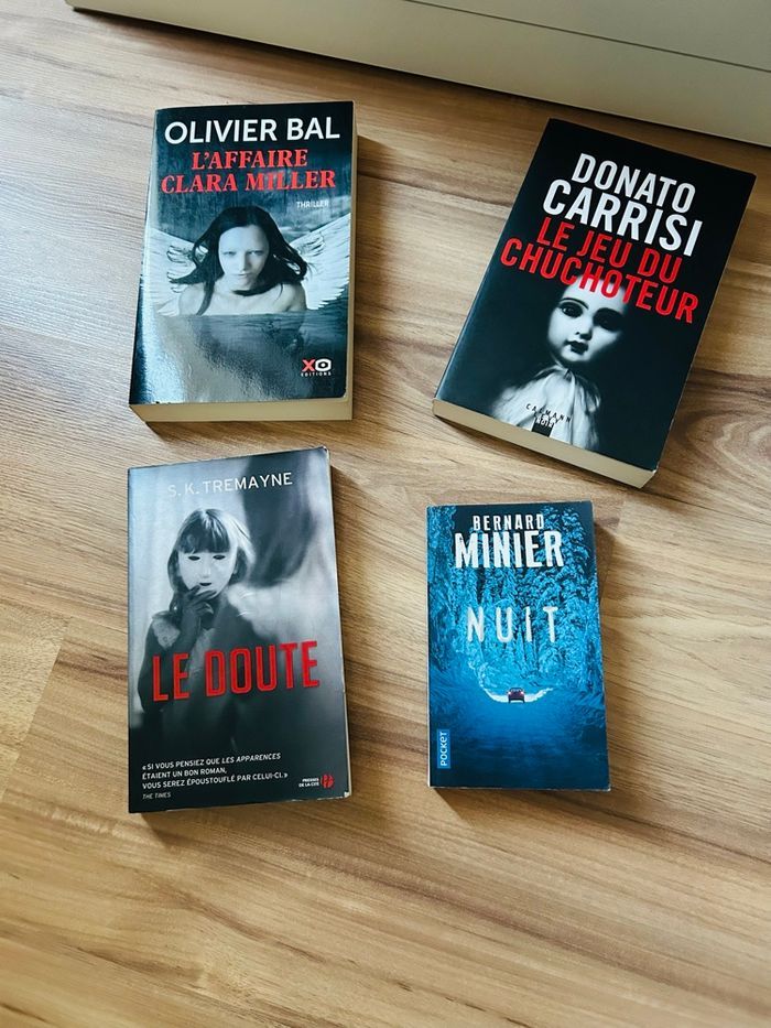 Lot de 4 livres thrillers / policiers - photo numéro 1