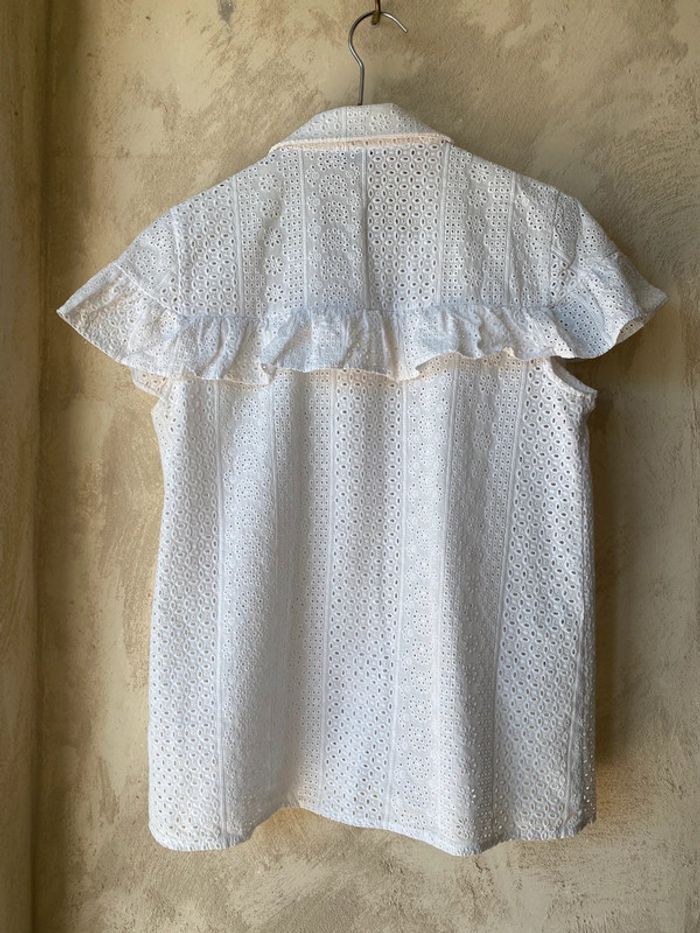 Chemisette en dentelle anglaise blanche Opullence T1 - photo numéro 6