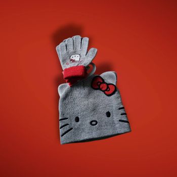 Hello kitty ensemble gants et bonnet taille unique