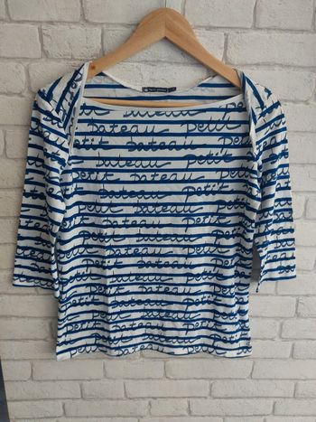 Tee-shirt manches 3/4 Petit Bateau taille S