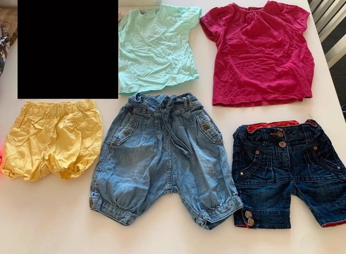 Lot 3 tenues fille été 24 mois