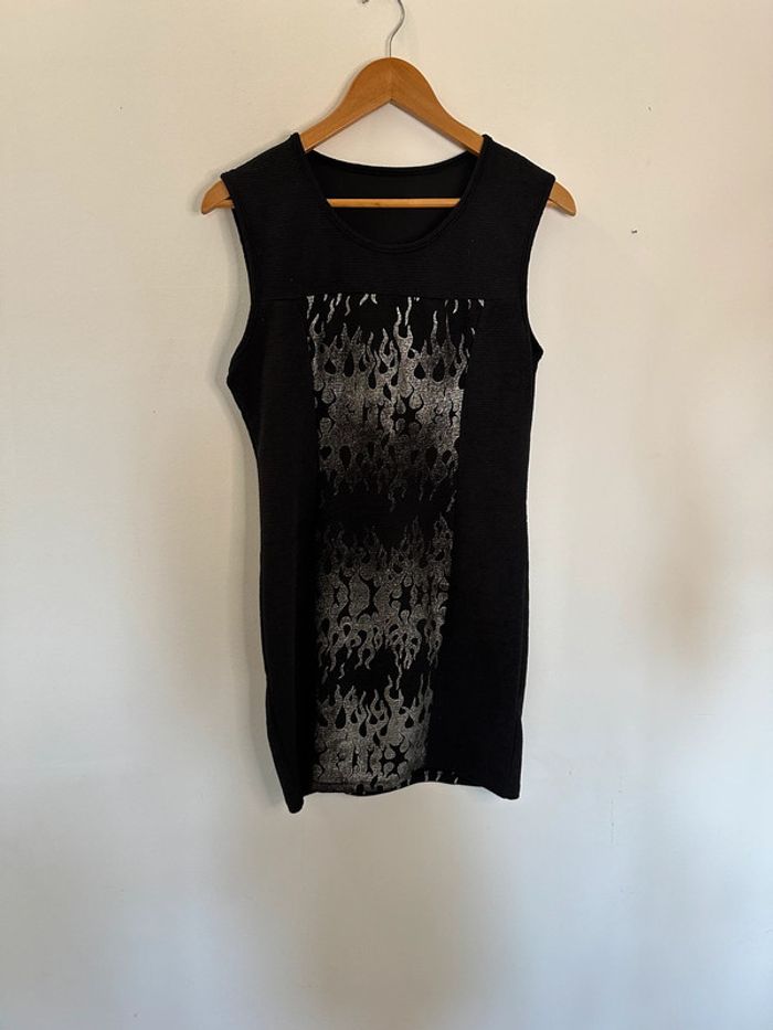 Robe taille 40/42 noir et argenté - photo numéro 3