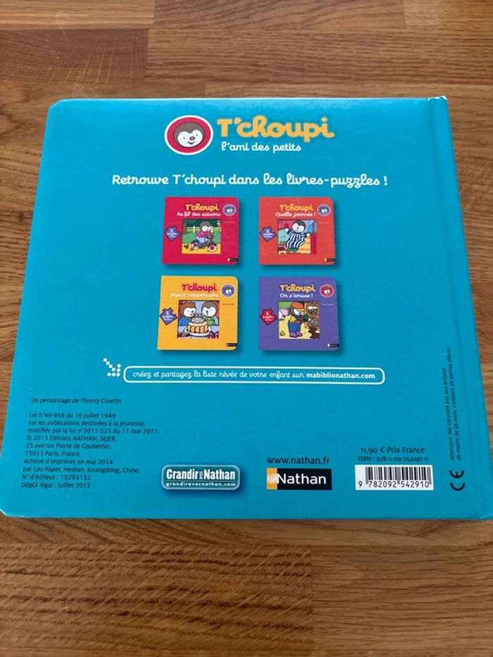 Livre puzzle T’choupi vive l’école - photo numéro 2