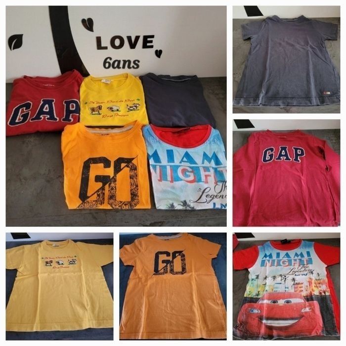 Lot t-shirts garcon 6ans