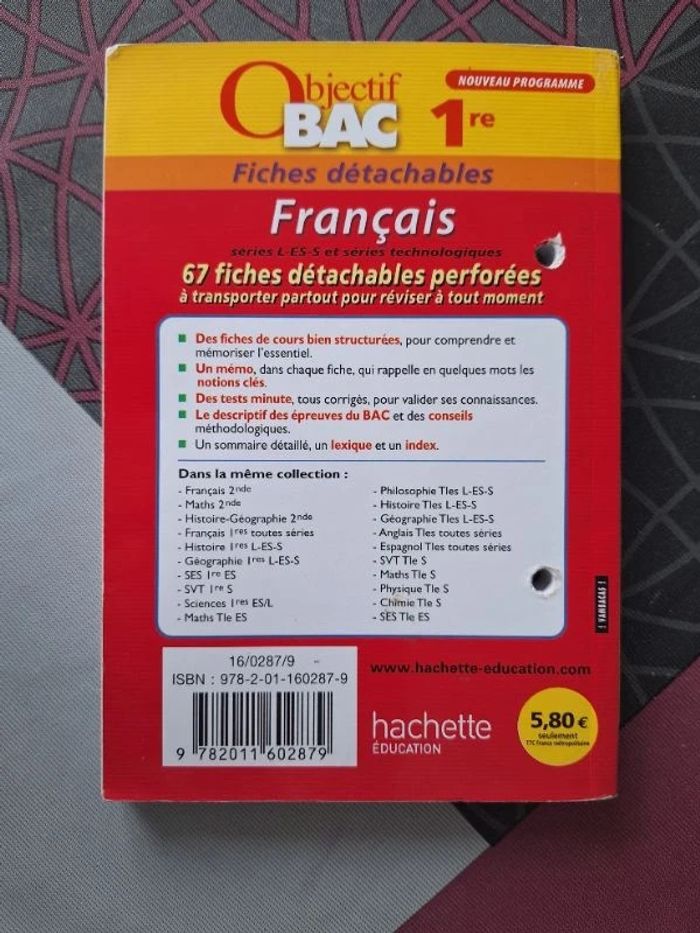Lot de fiches Objectif Bac - photo numéro 5