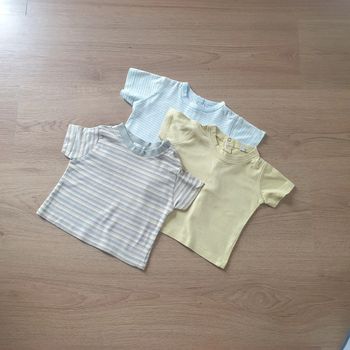 💚 Lot de 3 tee-shirts MC Les bébés sont comme ça ! TEX kimbaloo  3 mois #emyfleury_3moisgarçon