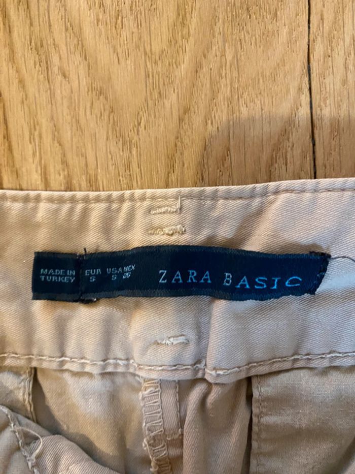 Pantalon chino beige Zara - photo numéro 3